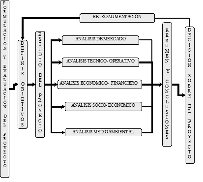 Estructura general de la evaluación de proyectos