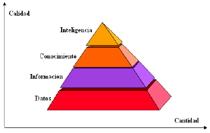 Pirámide del conocimiento.