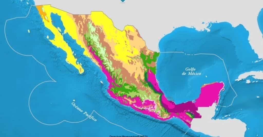 Mapa de suelos en México
