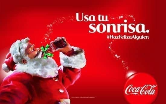 Publicidad de  Coca Cola “Haz Feliz a  Alguien”. 
