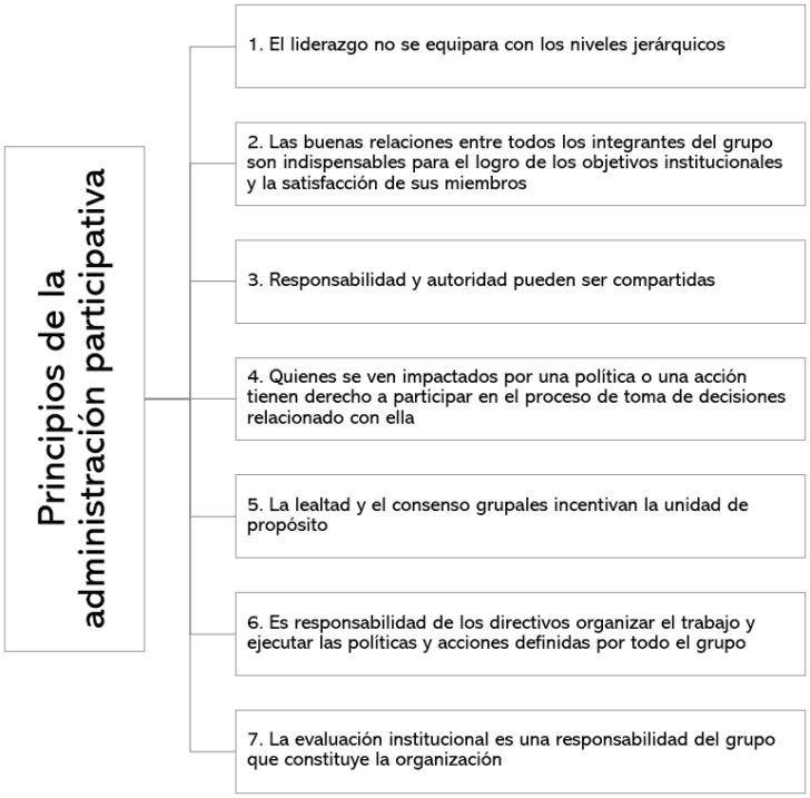 Principios de la administración participativa