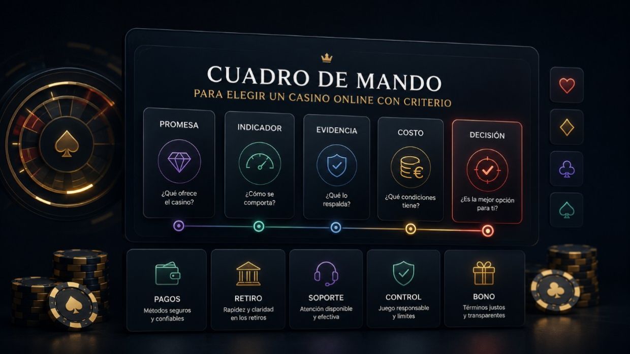 Cuadro de mando casino online Chile: decide mejor