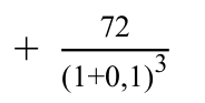 Fórmula: 72 + (1+0,1)3