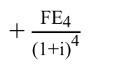 Fórmula: FE4 + (1+i)4