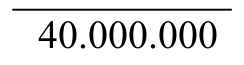 Fórmula: 40.000.000